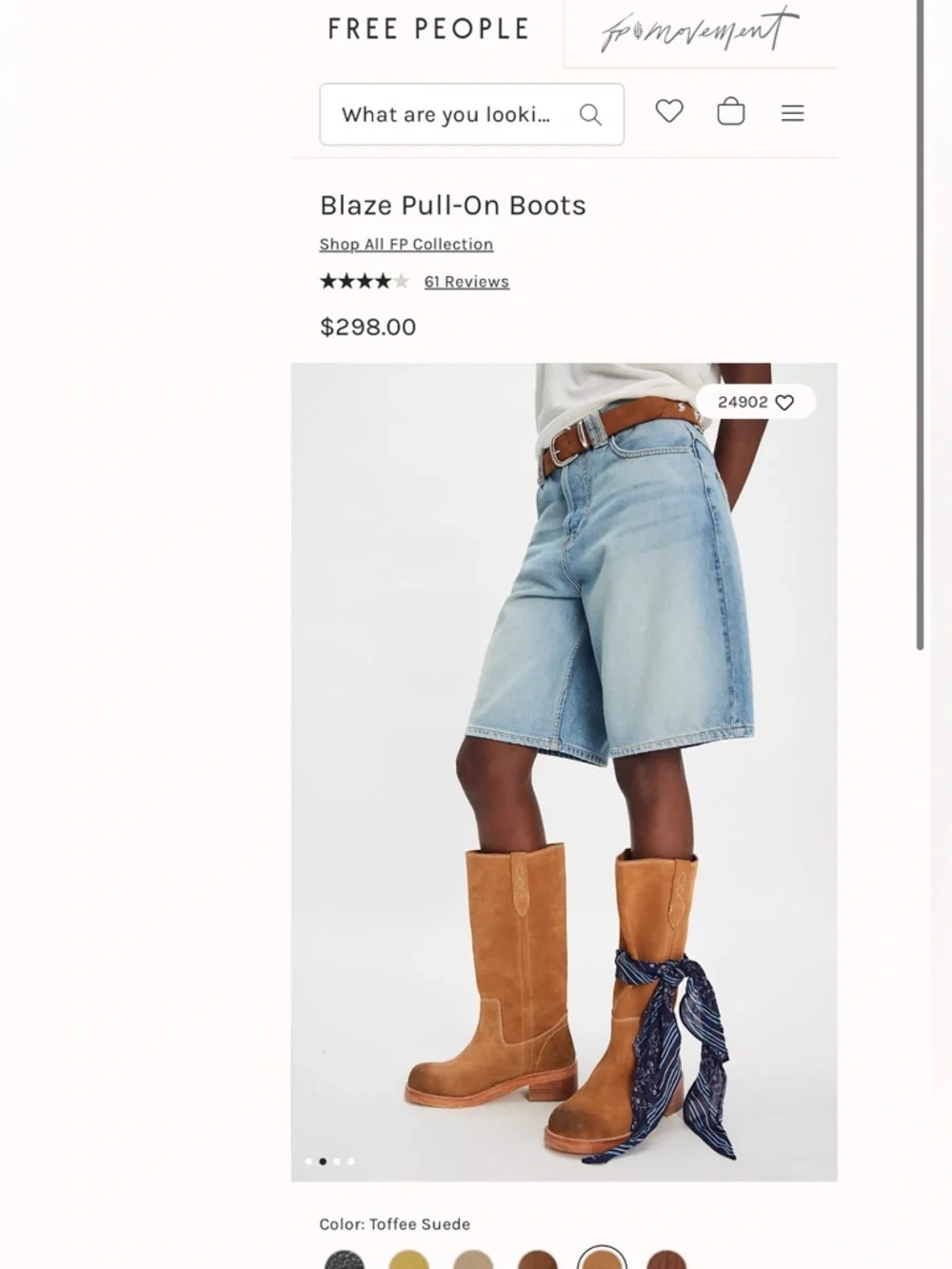 Free People Brown Suede Pull-on Boots
